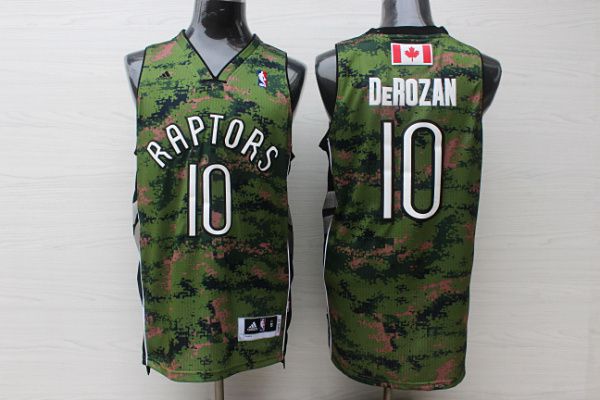 Men Toronto Raptors #10 Derozan Camo Adidas NBA Jerseys->toronto raptors->NBA Jersey